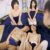 スク水ニーハイ姿の2人美女とハーレムSEX…ベロキス、乳首舐め、2人同時フェラ、美女2人のマ●コに中出し